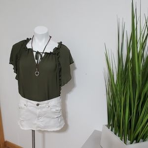 Green blouse